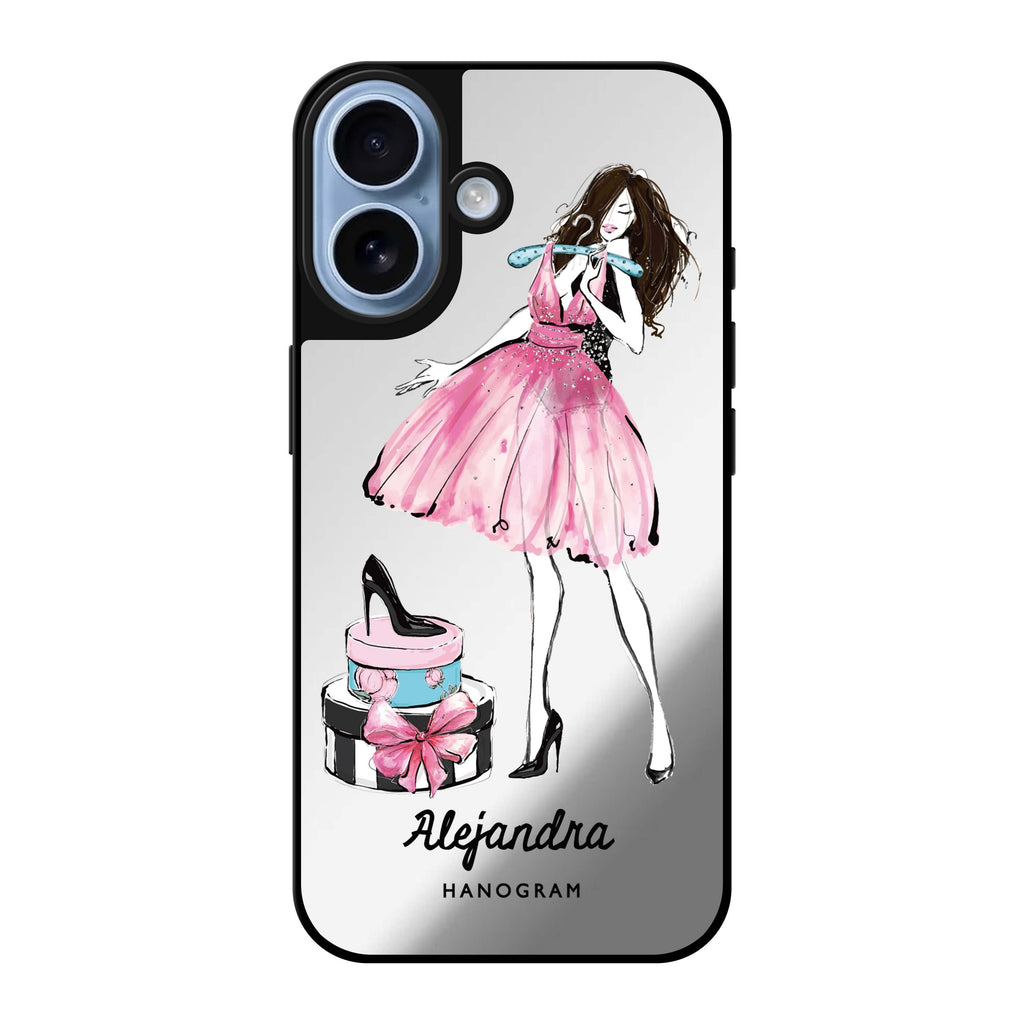 Reflective iPhone 16 Mirror Case –Fashion Party Design