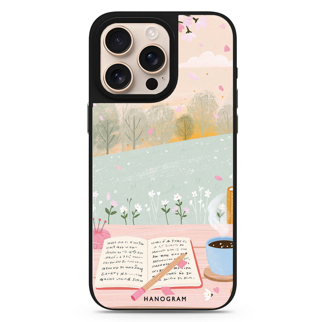 Pages by the Spring Window iPhone Mirror Case – design view 1