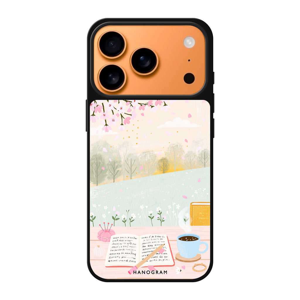 Pages by the Spring Window iPhone 17 Pro Max Mirror Case - design view 1