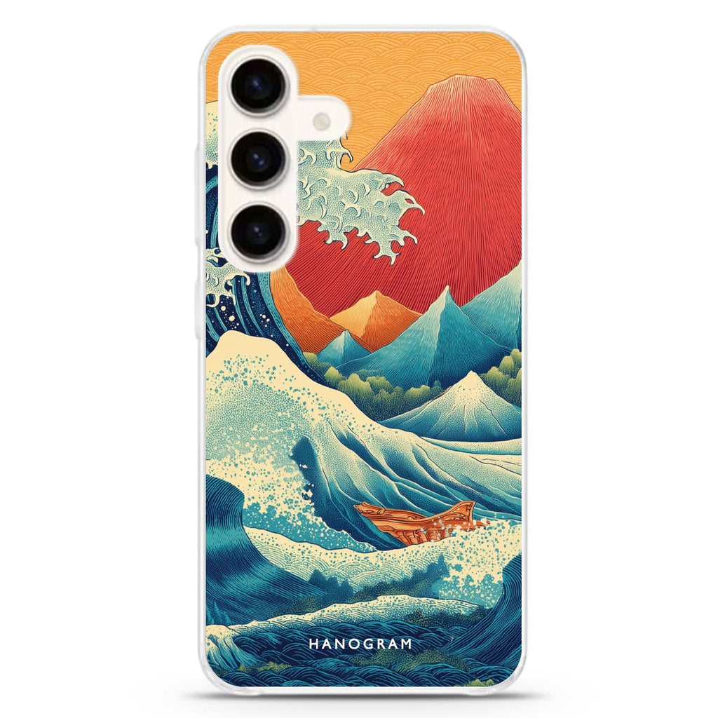 Rising Waves Samsung Galaxy Ultra Clear Case