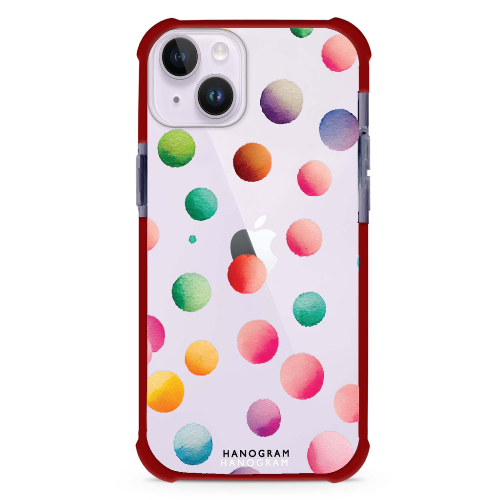 Watercolour Polka Dot iPhone 15 Plus Ultra Shockproof Case