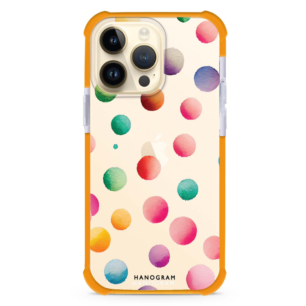 Watercolour Polka Dot iPhone 15 Pro Max Ultra Shockproof Case