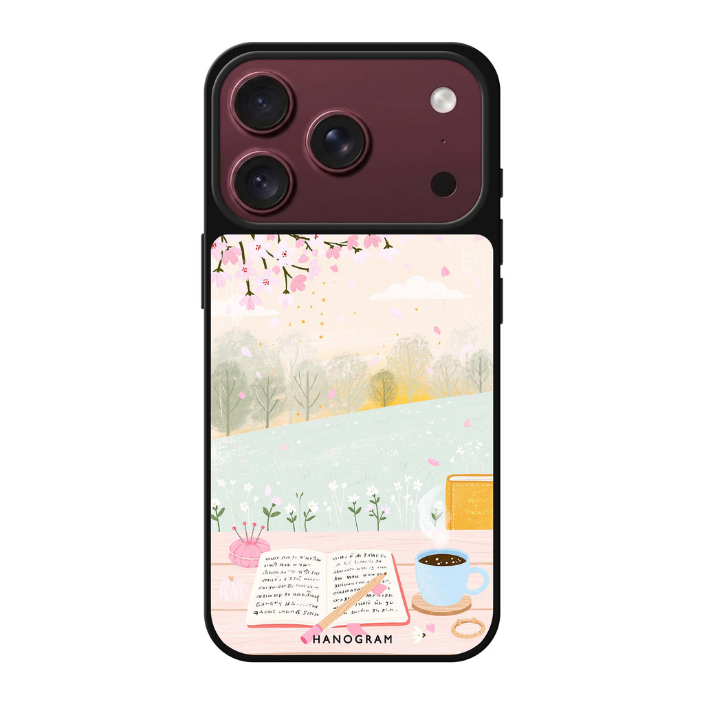 Pages by the Spring Window iPhone 18 Pro Max Mirror Case - design view 1