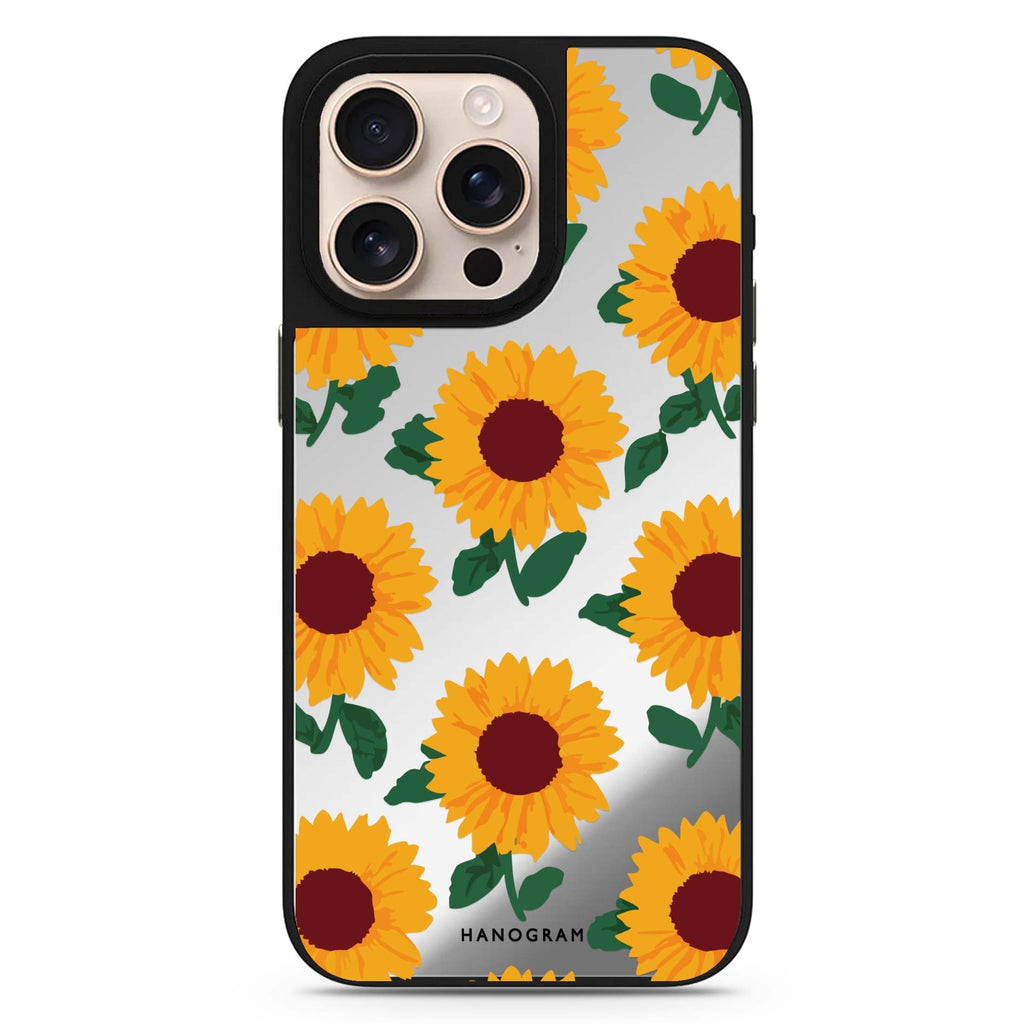 Sunshine Field celestial design iPhone 16/15/14 Pro Max & Pro mirror case