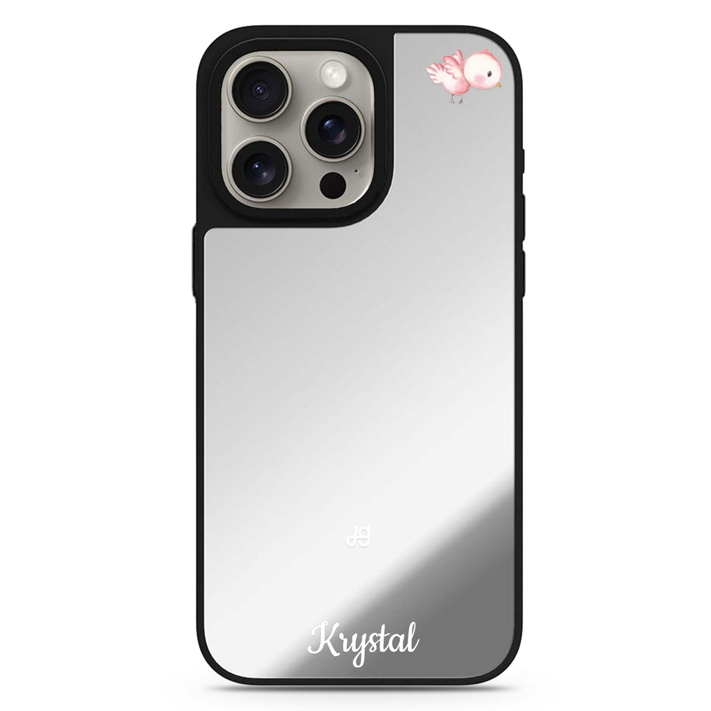 Bird of the Soul personalized name MagSafe mirror case for iPhone 16/15/14 Pro Max and Pro, main view