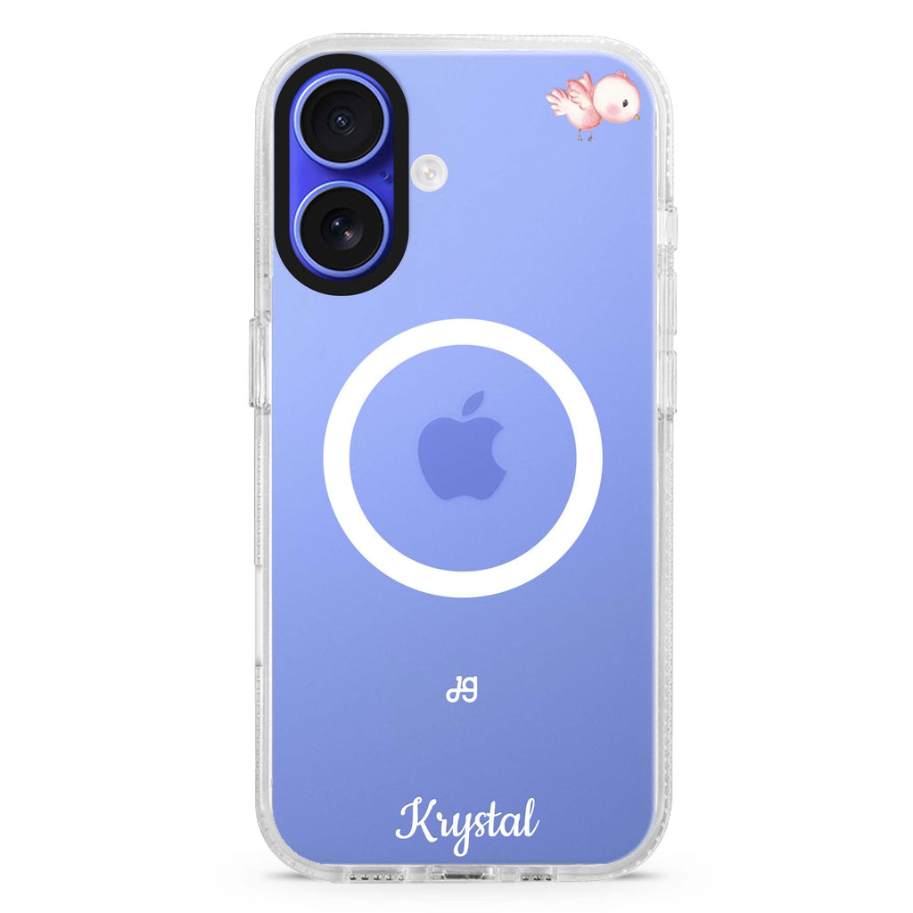 Bird of the Soul MagSafe Compatible iPhone 16 Ultra Clear Case - Personalized and Stylish Protection