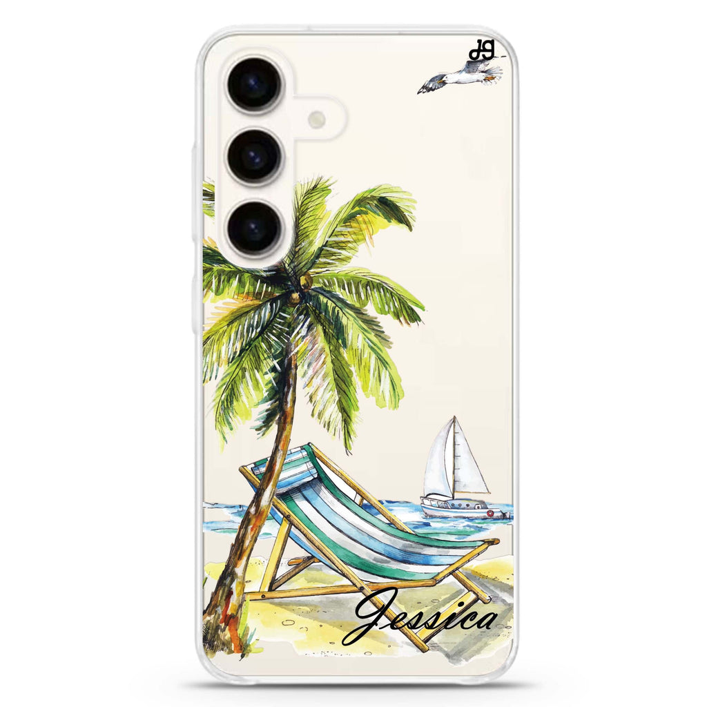 Summer on the beach Samsung Galaxy Ultra Clear Case