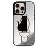 Toilet Cat cat design iPhone 16/15/14 Pro Max & Pro mirror case