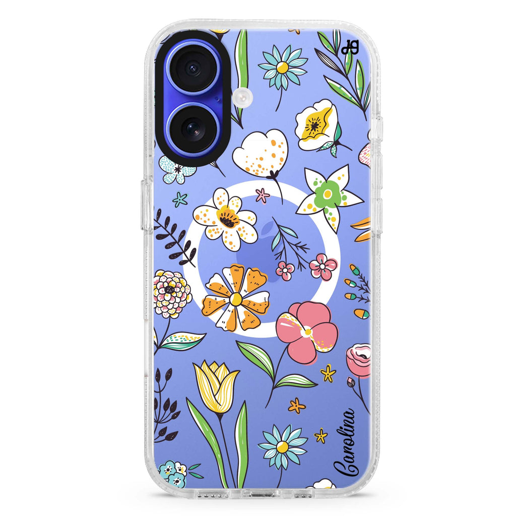 Spring Moment MagSafe Compatible iPhone 16 Ultra Clear Case - Personalized and Stylish Protection