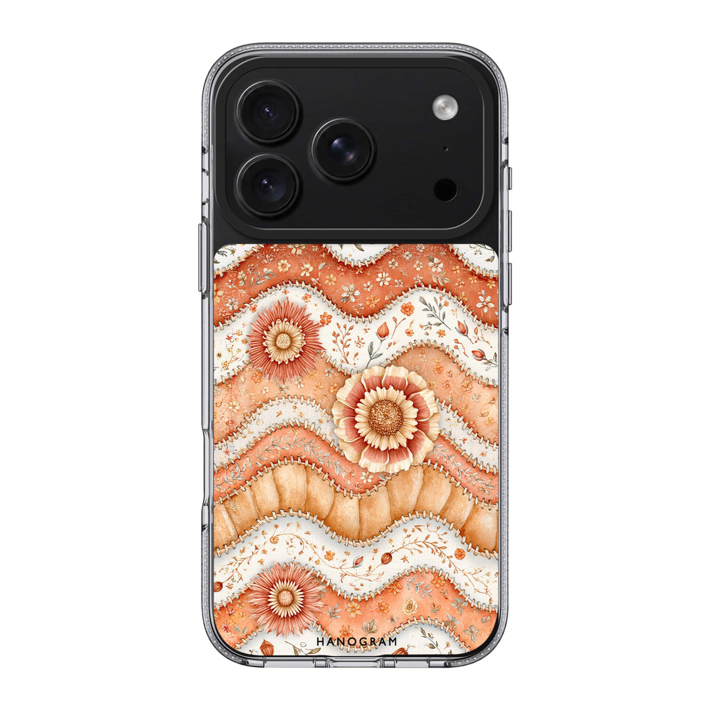 Apricot Petal Quilt iPhone 18 Pro Max Ultra Clear Case - Image 1