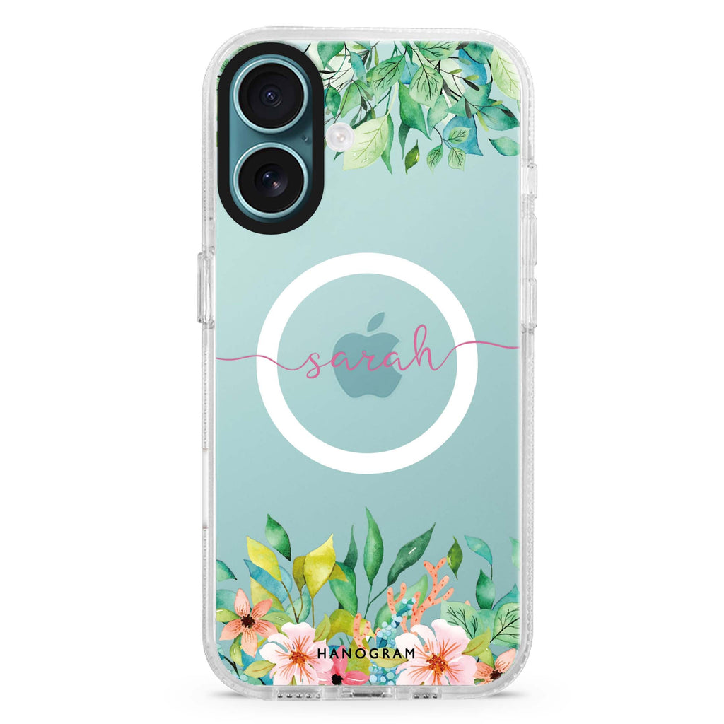 Floral Imagination MagSafe Compatible iPhone 16 Ultra Clear Case - Personalized and Stylish Protection
