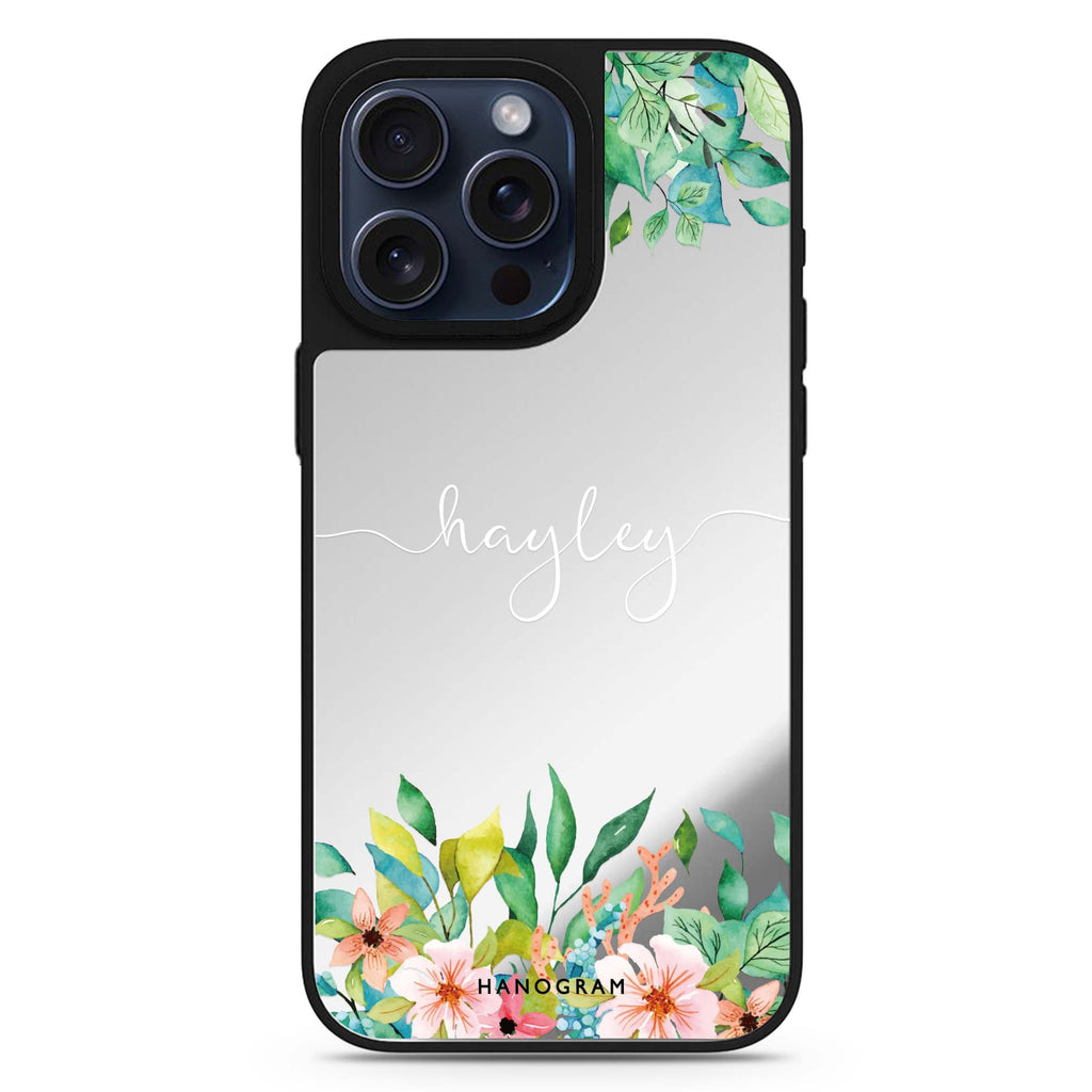 Floral Imagination personalized name MagSafe mirror case for iPhone 16/15/14 Pro Max and Pro, main view