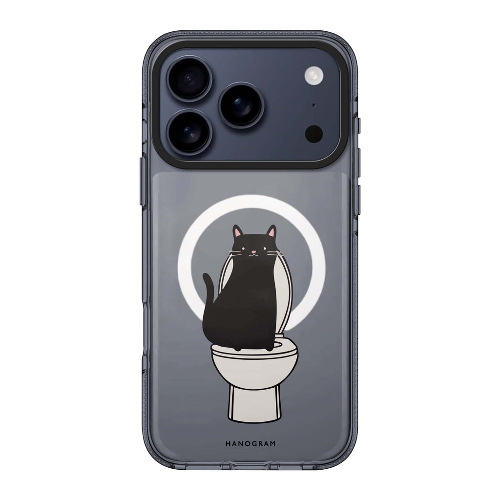 Toilet Cat cat animal iPhone 17 Pro Max ultra clear case