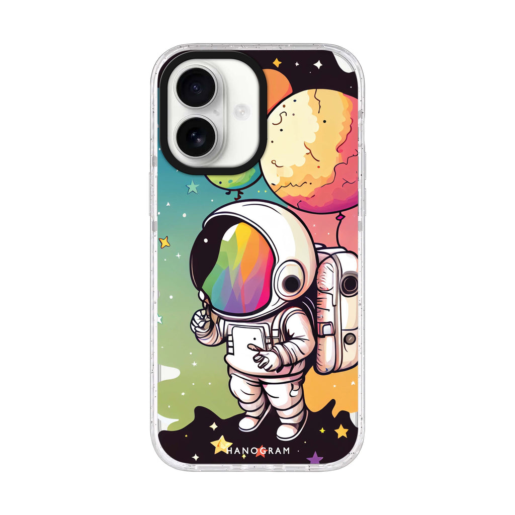 Astronauts iPhone 17 ultra clear MagSafe case, front product view
