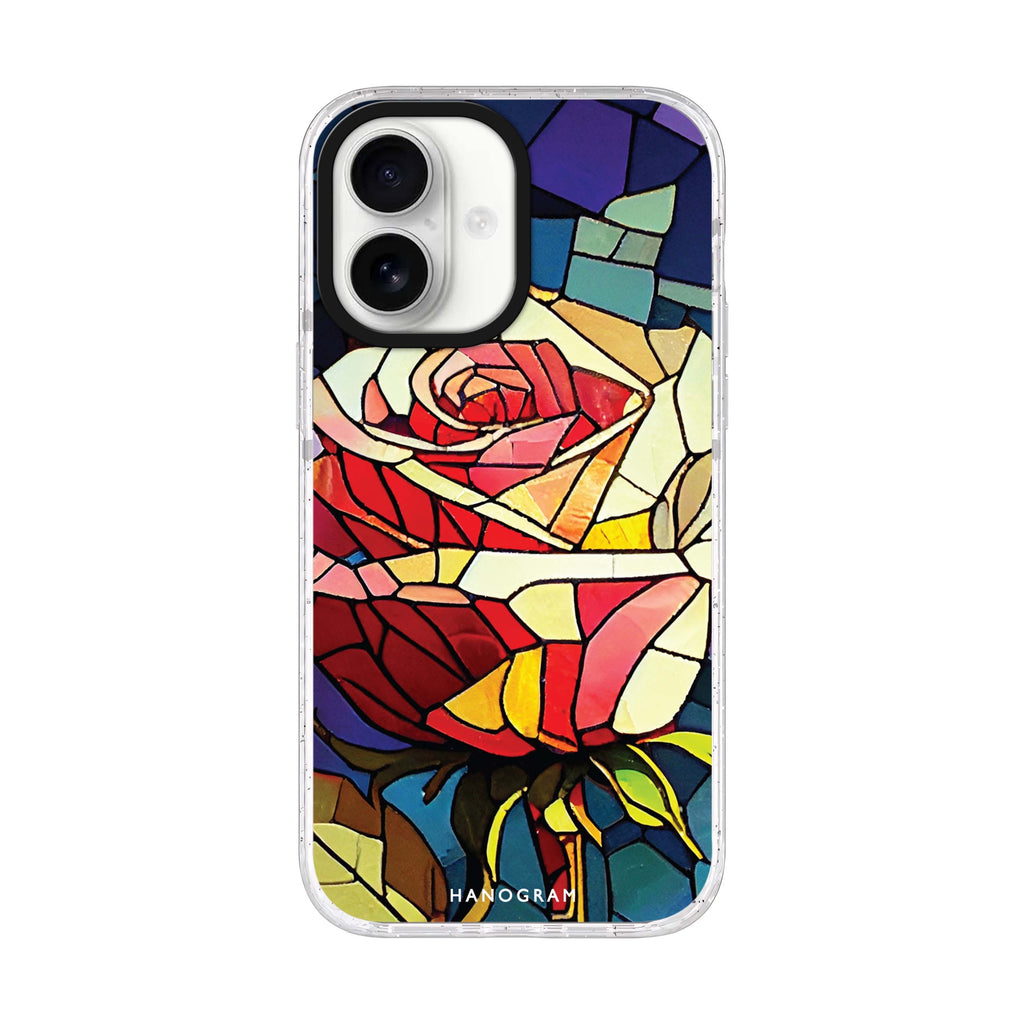 Rose Art iPhone 17 ultra clear MagSafe case, front product view