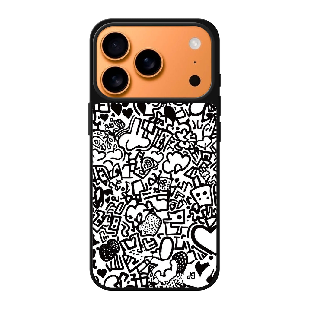 Love Lines valentines heart romantic iPhone 17 Pro Max mirror case
