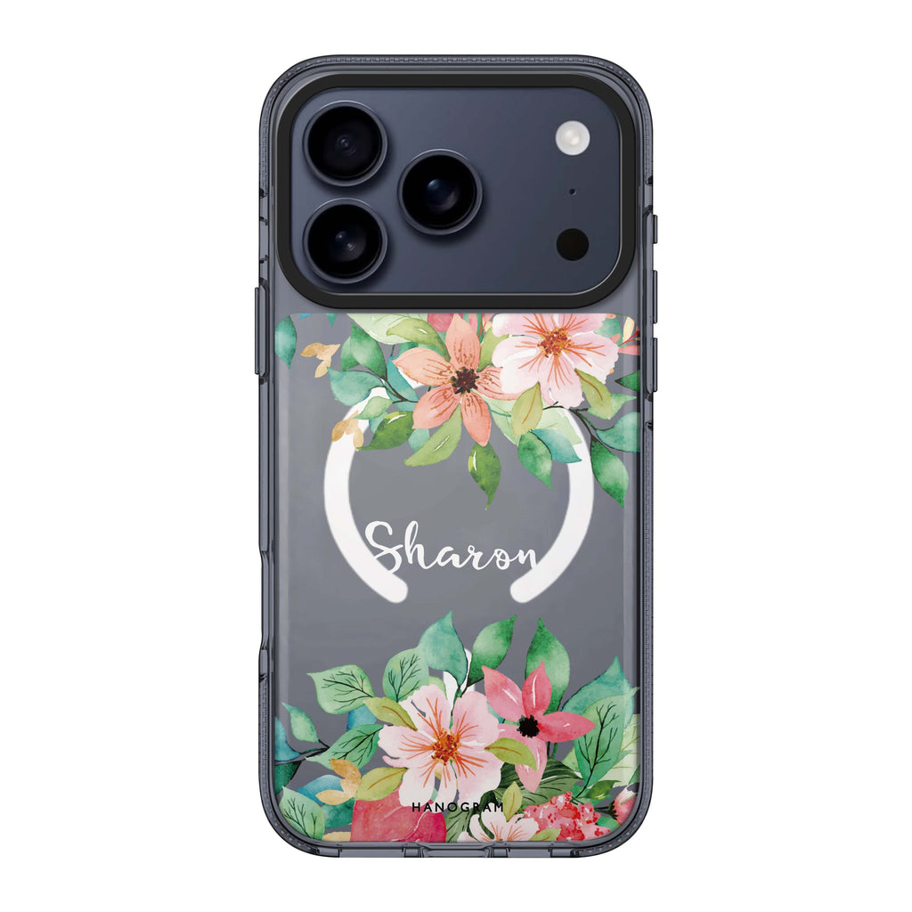 Floral Life personalized name flower floral spring iPhone 17 Pro Max ultra clear case