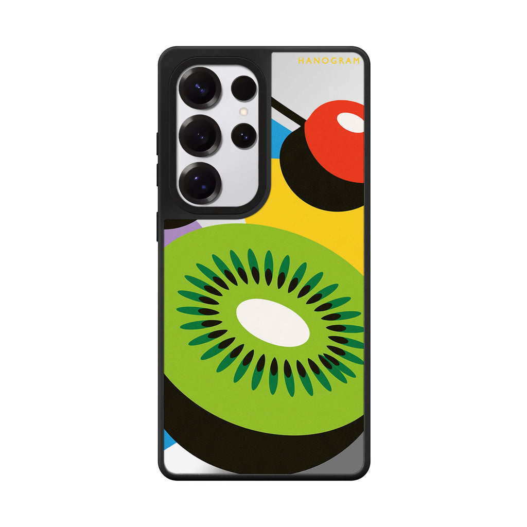 Kiwi Cherry Colorblock Samsung Galaxy Mirror Case - image 1