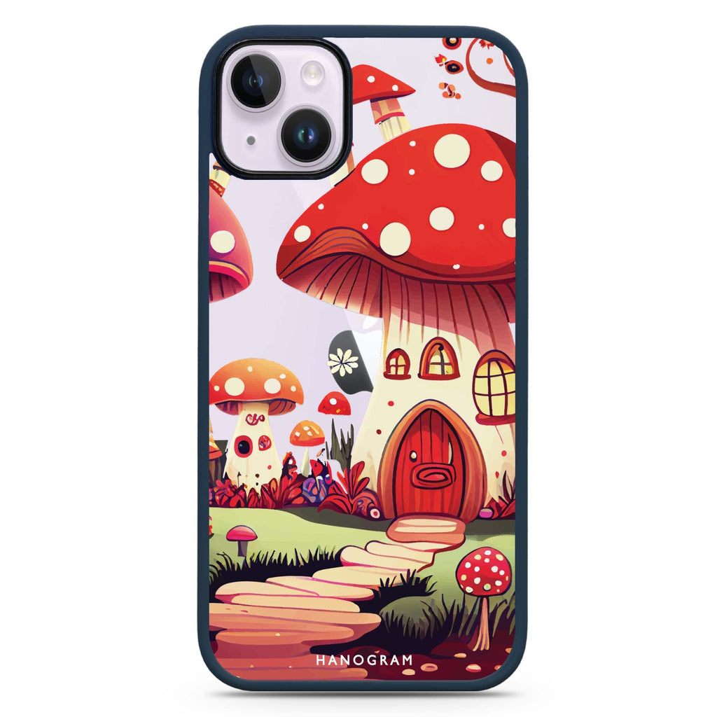 Mushroom Art iPhone 15 Impact Guard Bumper Case
