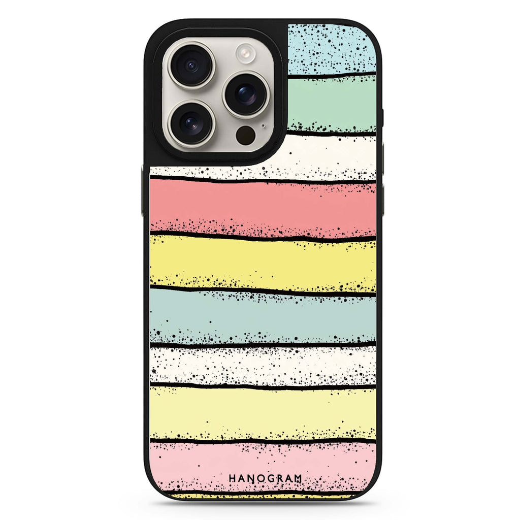 Glitter Stripe Charm MagSafe compatible mirror case for iPhone 16/15/14 Pro Max and Pro, main view