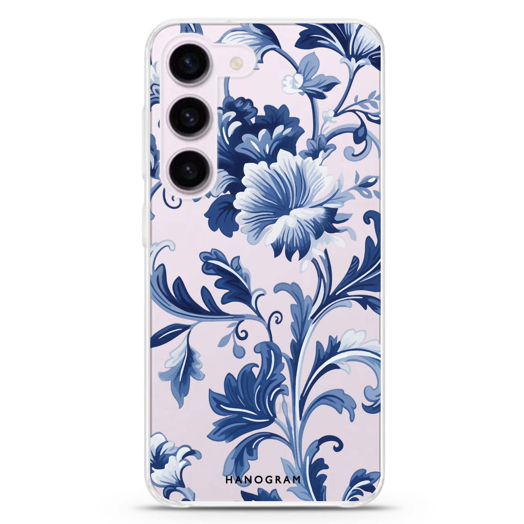 Sky Botanica ultra-clear case for Samsung Galaxy S23/S22, front view