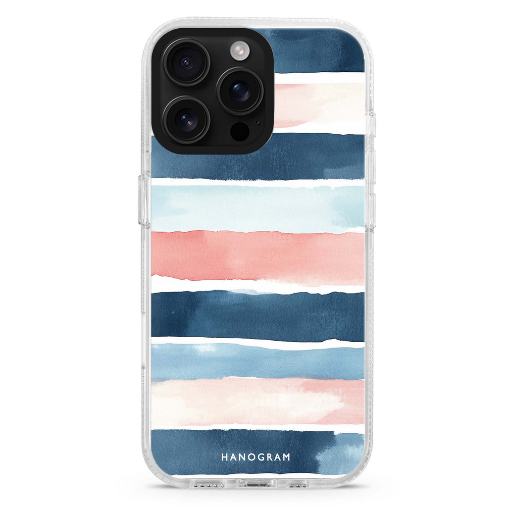 Seabreeze Stripes MagSafe Compatible Ultra Clear Case