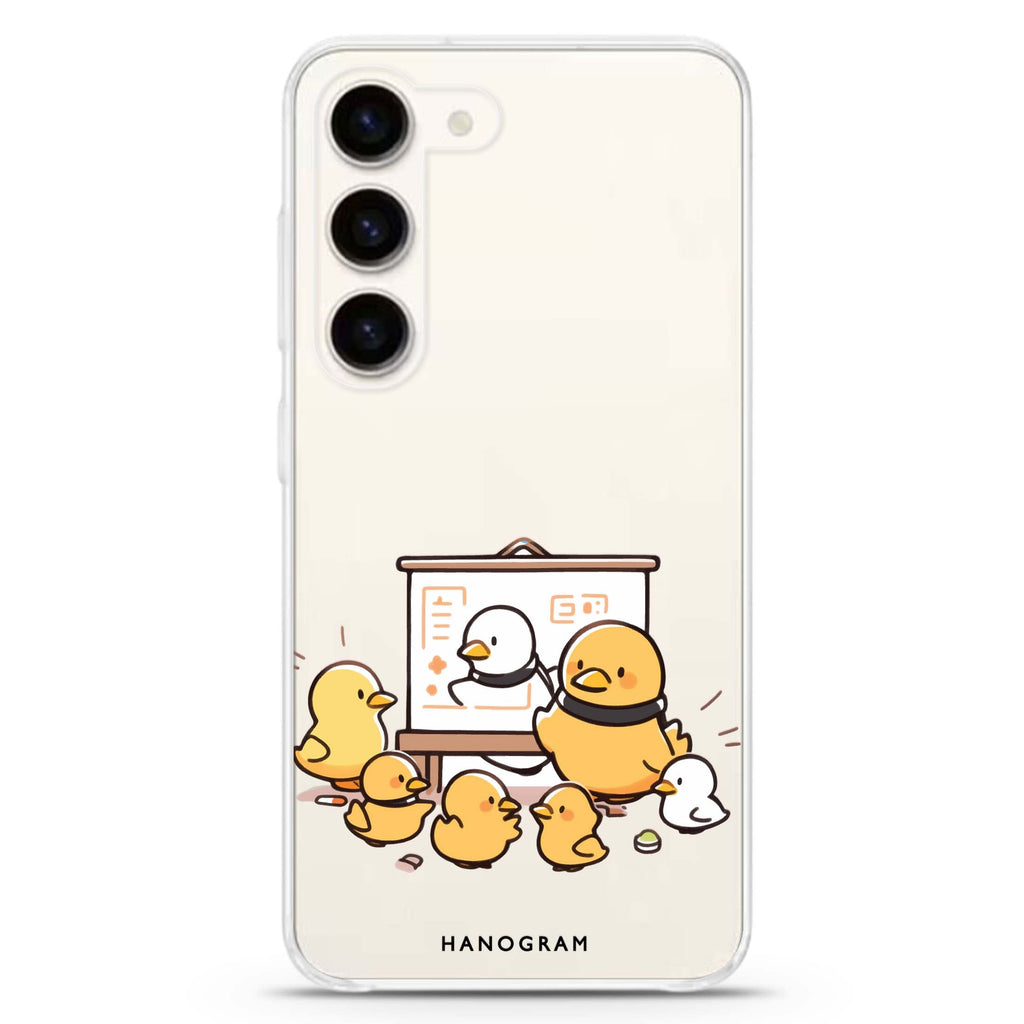 Duck Professor ultra-clear case for Samsung Galaxy S23/S22, front view