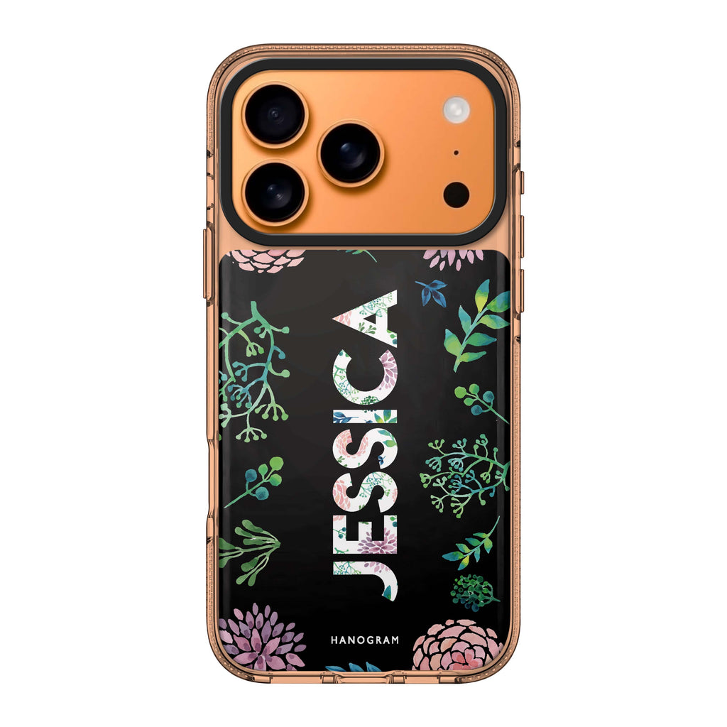 Garden In Rainforest personalized name floral nature spring iPhone 17 Pro Max ultra clear case