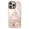 Monogram & Floral MagSafe Compatible Ultra Clear Case