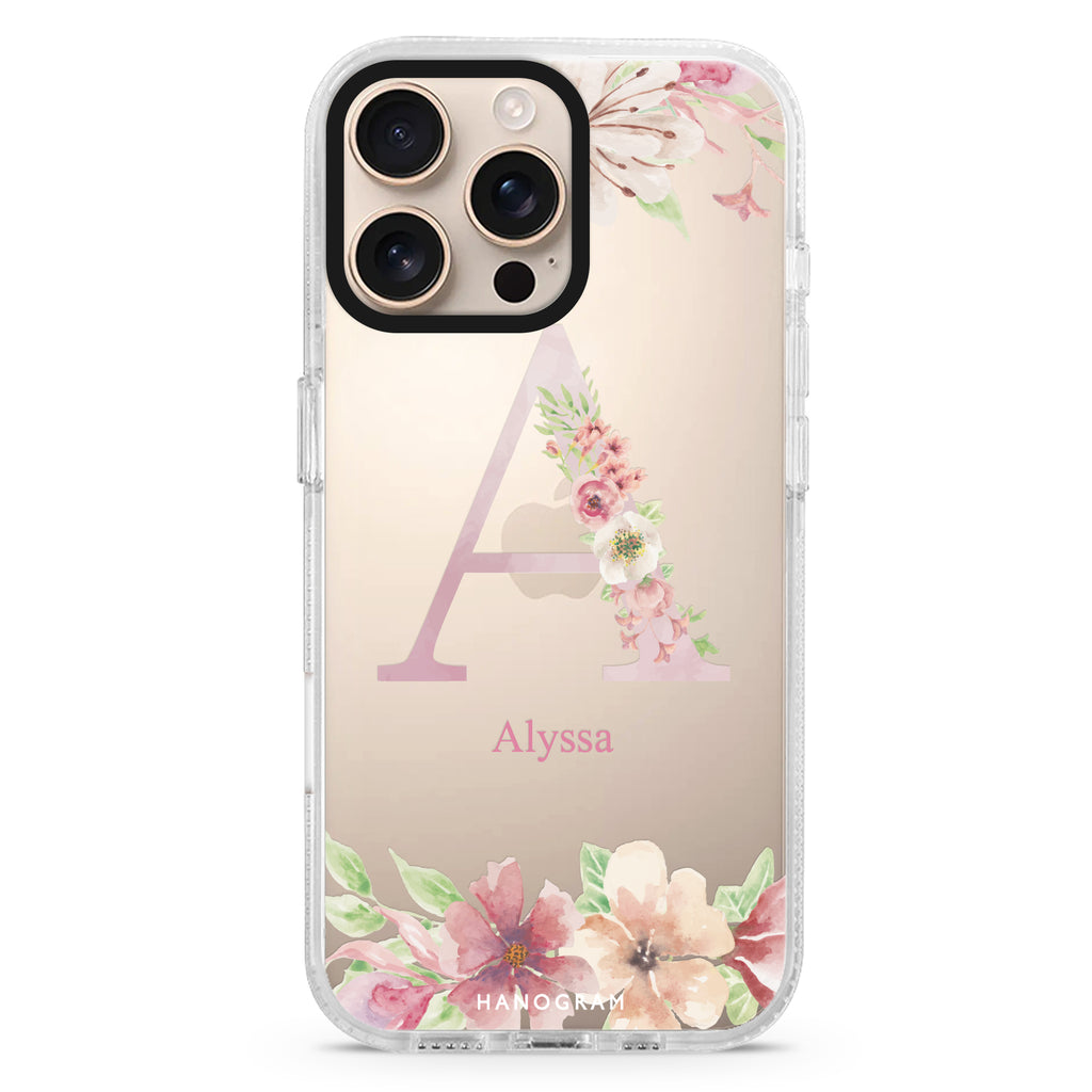 Monogram & Floral iPhone Ultra Clear Case