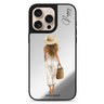 Golden Stroll iPhone personalized name color-inspired design iPhone 16/15/14 Pro Max & Pro mirror case