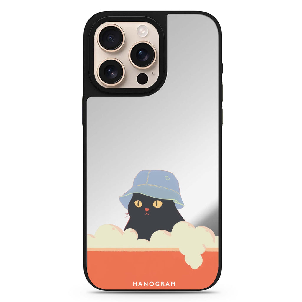 Bubble Meow MagSafe compatible mirror case for iPhone 16/15/14 Pro Max and Pro, main view