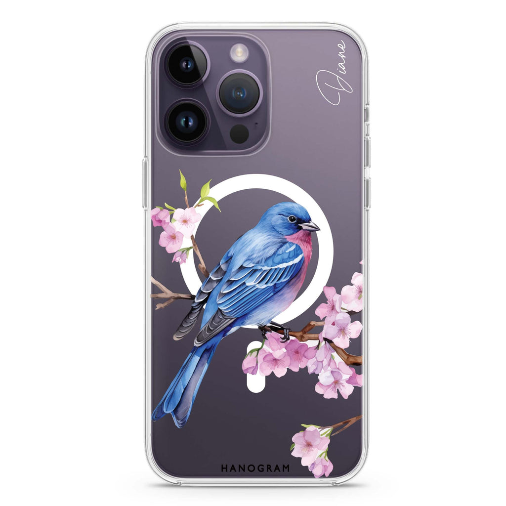 Indigo Serenade iPhone 14 Pro Max MagSafe Compatible Ultra Clear Case