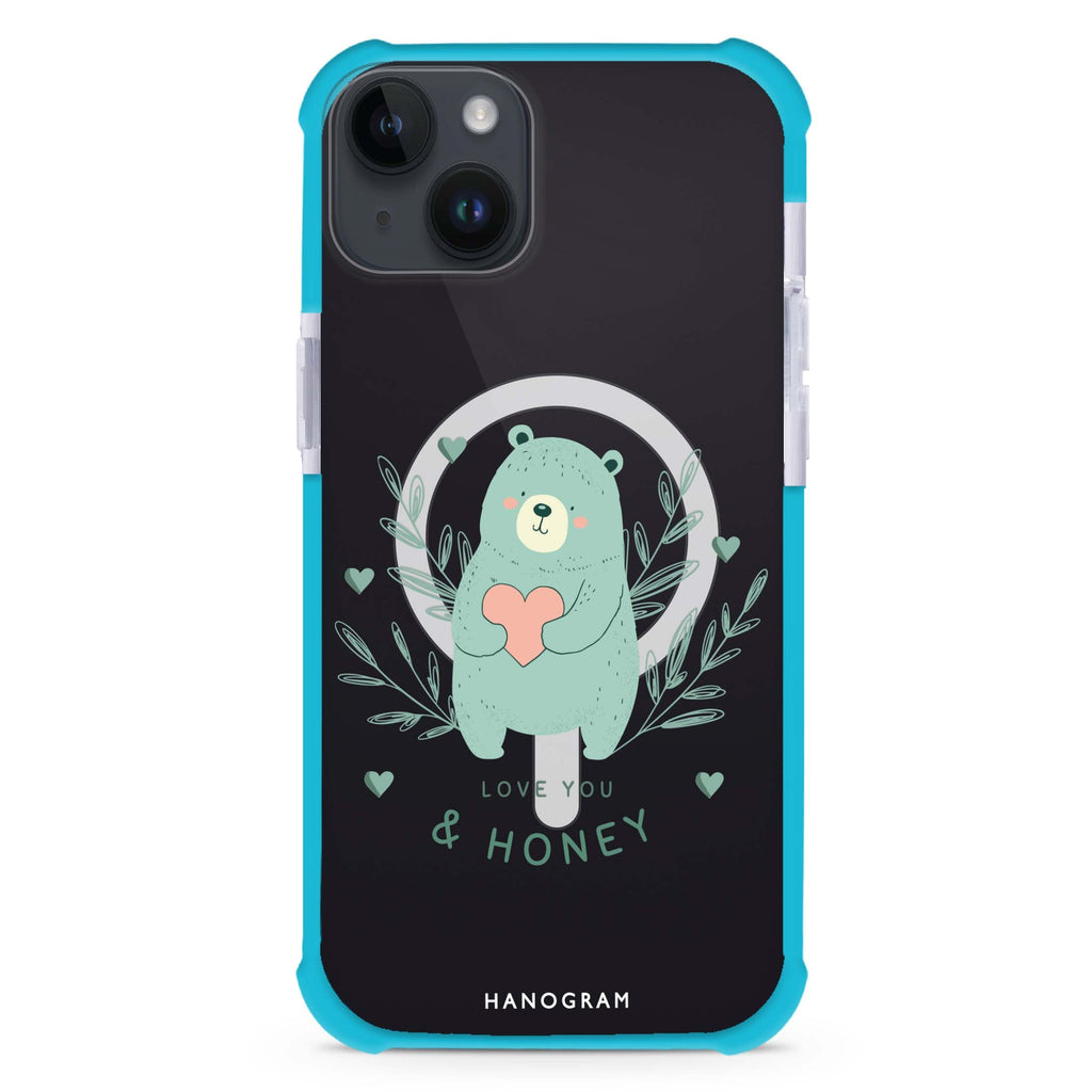 Honey Bear iPhone 15 Plus MagSafe Compatible Ultra Shockproof Case