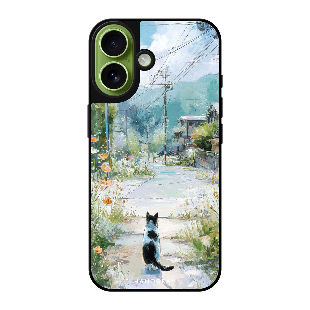 Sunny Day with a Cat Mirror Case