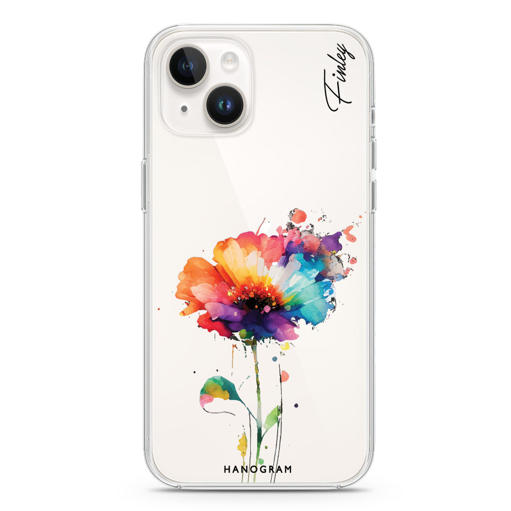 A Beautiful Watercolour Flower iPhone 13 Ultra Clear Case
