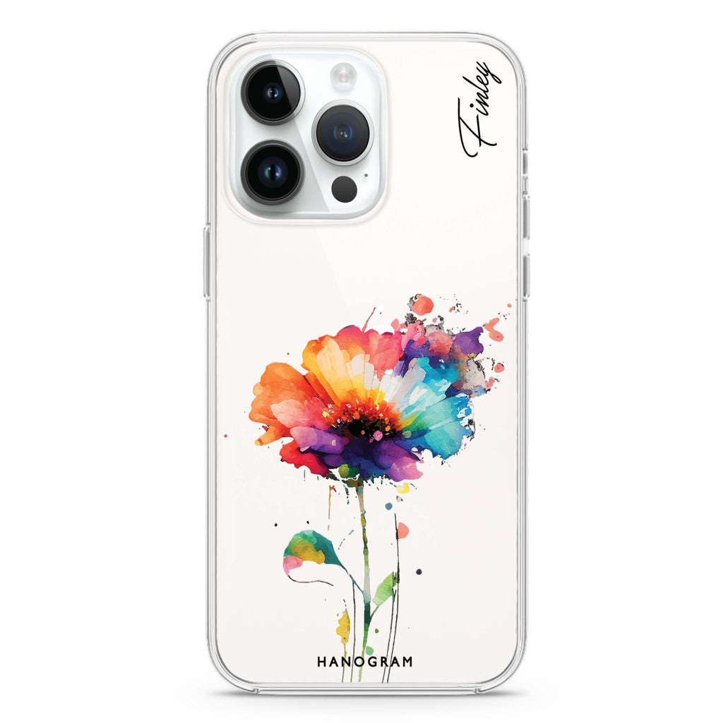 A Beautiful Watercolour Flower iPhone 13 Pro Ultra Clear Case