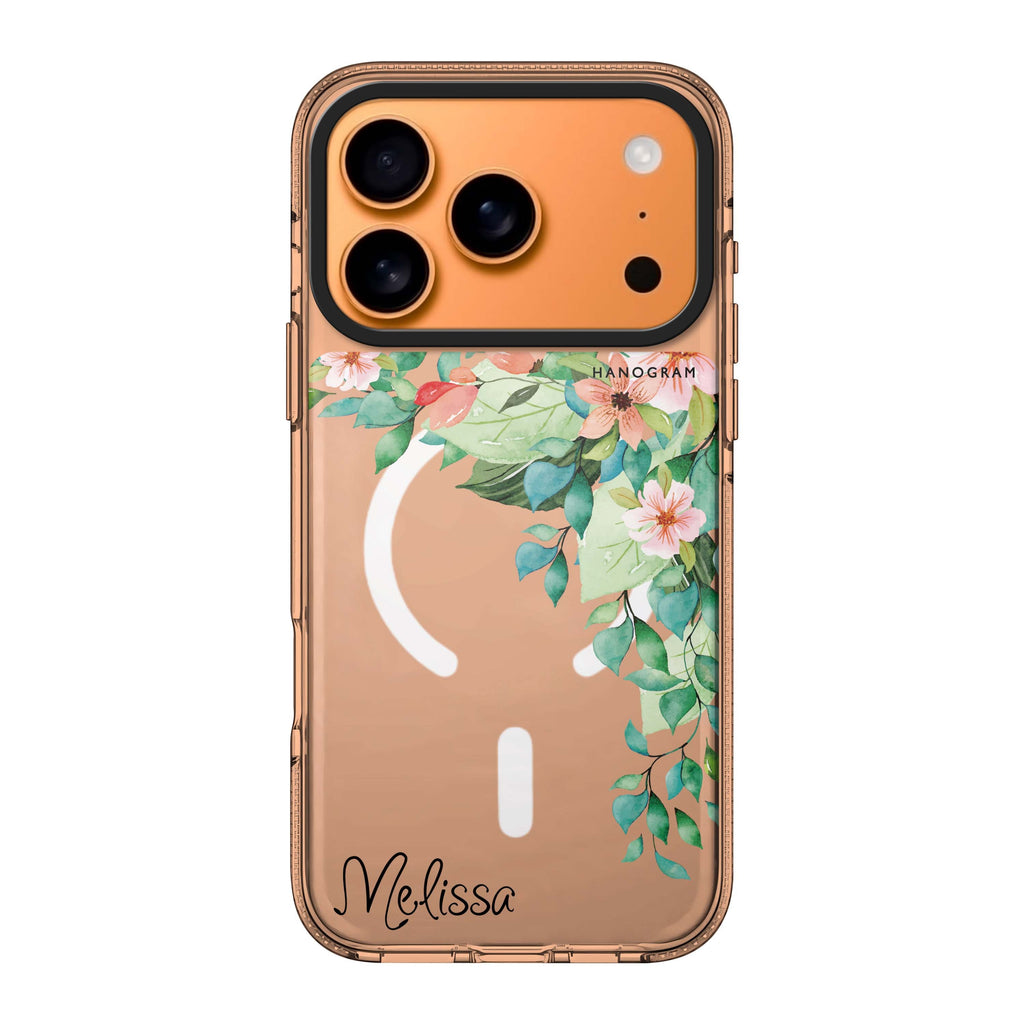 Secret Flower personalized name flower floral iPhone 17 Pro Max ultra clear case