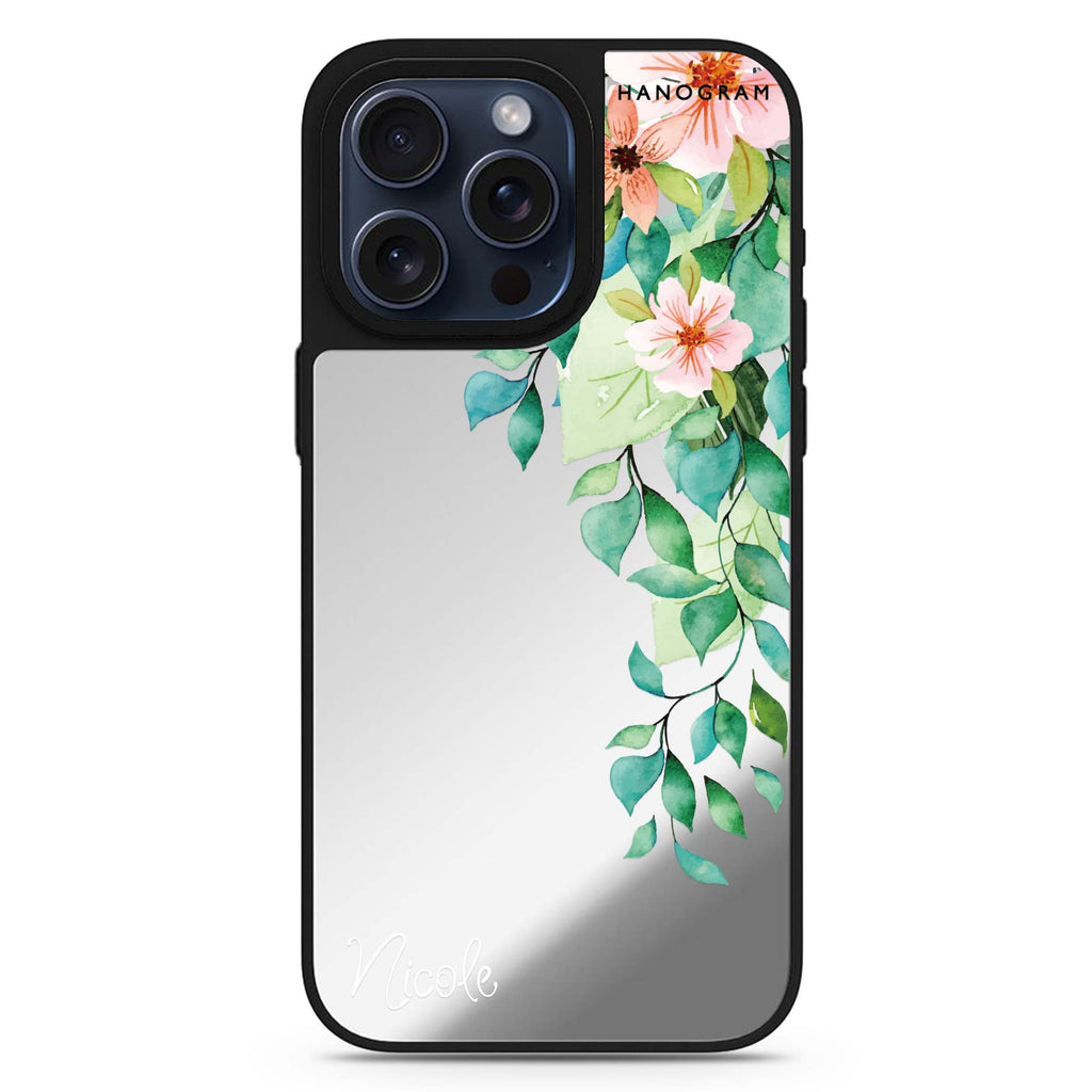 Secret Flower personalized name MagSafe mirror case for iPhone 16/15/14 Pro Max and Pro, main view
