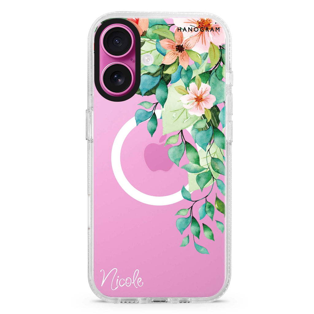 Secret Flower MagSafe Compatible iPhone 16 Ultra Clear Case - Personalized and Stylish Protection