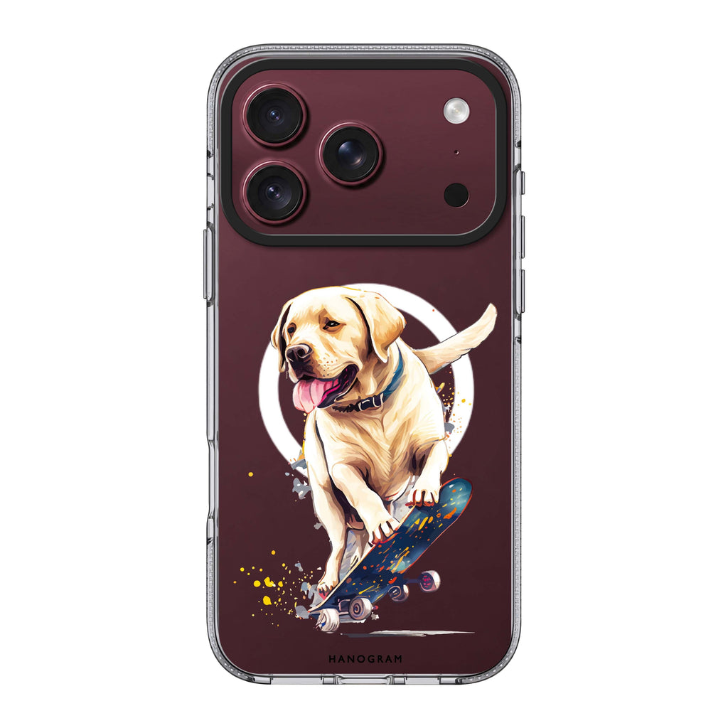 Dog on skateboard Ultra Clear Case