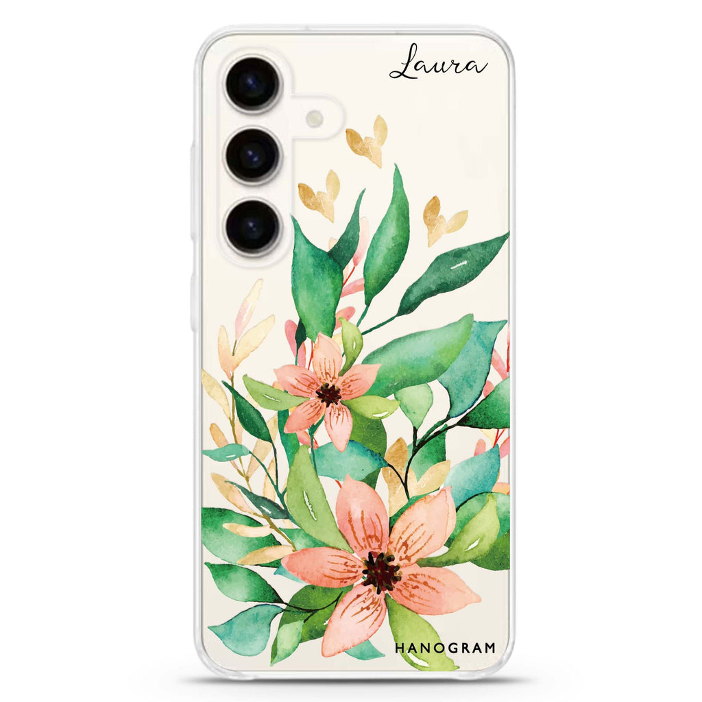 Floral Bloom Samsung Galaxy Ultra Clear Case