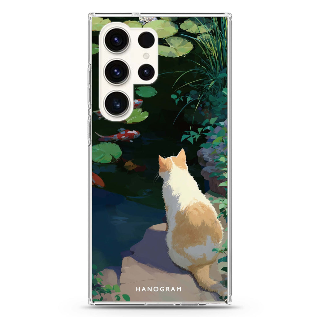 Koi & Cat Samsung Galaxy Ultra Clear Case