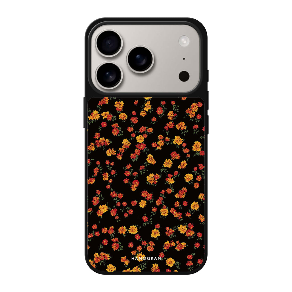 Warm Petals flower floral iPhone 17 Pro Max mirror case