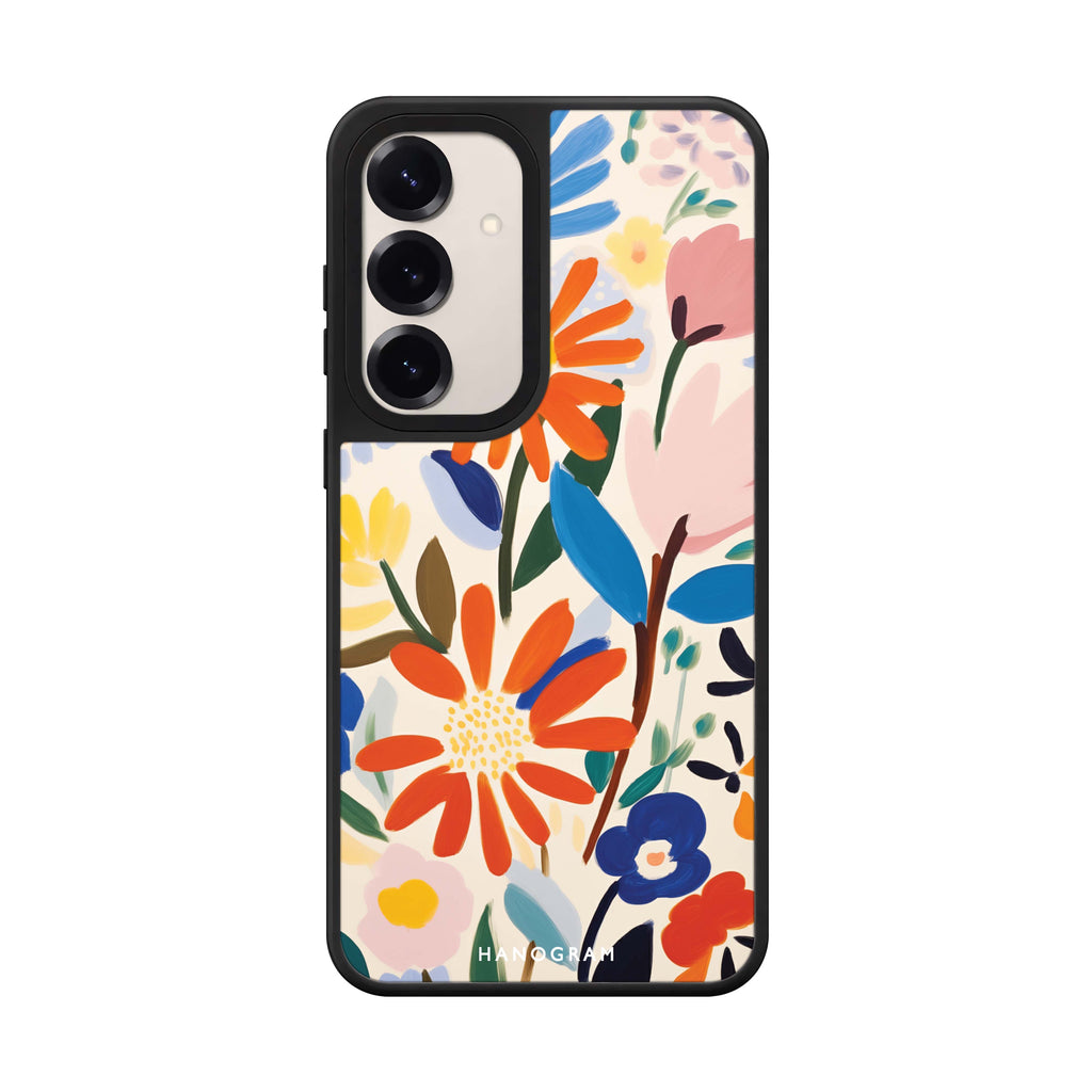 Bloom Brushwork Samsung Galaxy mirror case front view