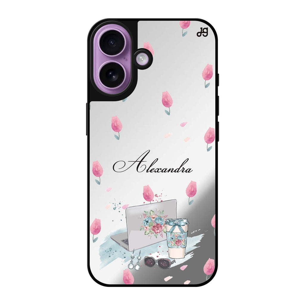 Reflective iPhone 16 Mirror Case –My Foral Lifestyle Design