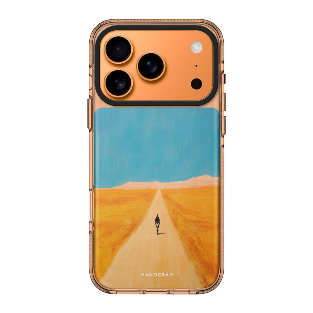 Pedal Alone typography iPhone 17 Pro Max ultra clear case