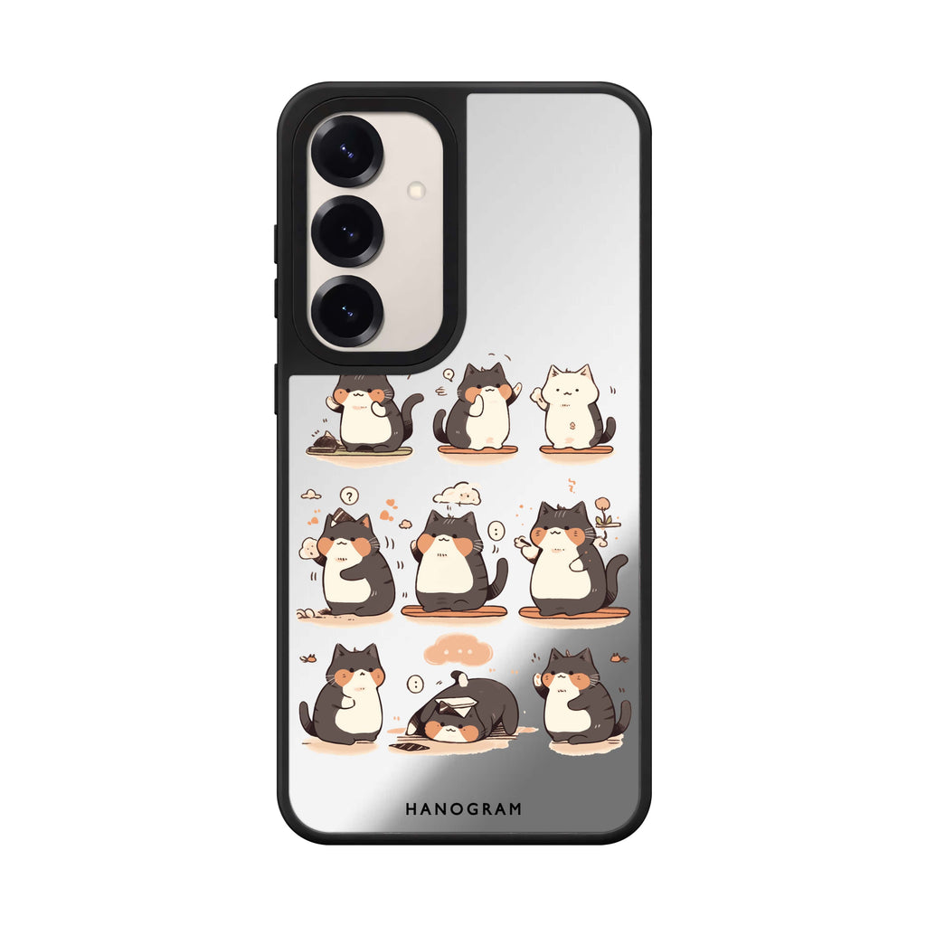 Zen Meowster Samsung Galaxy mirror case front view