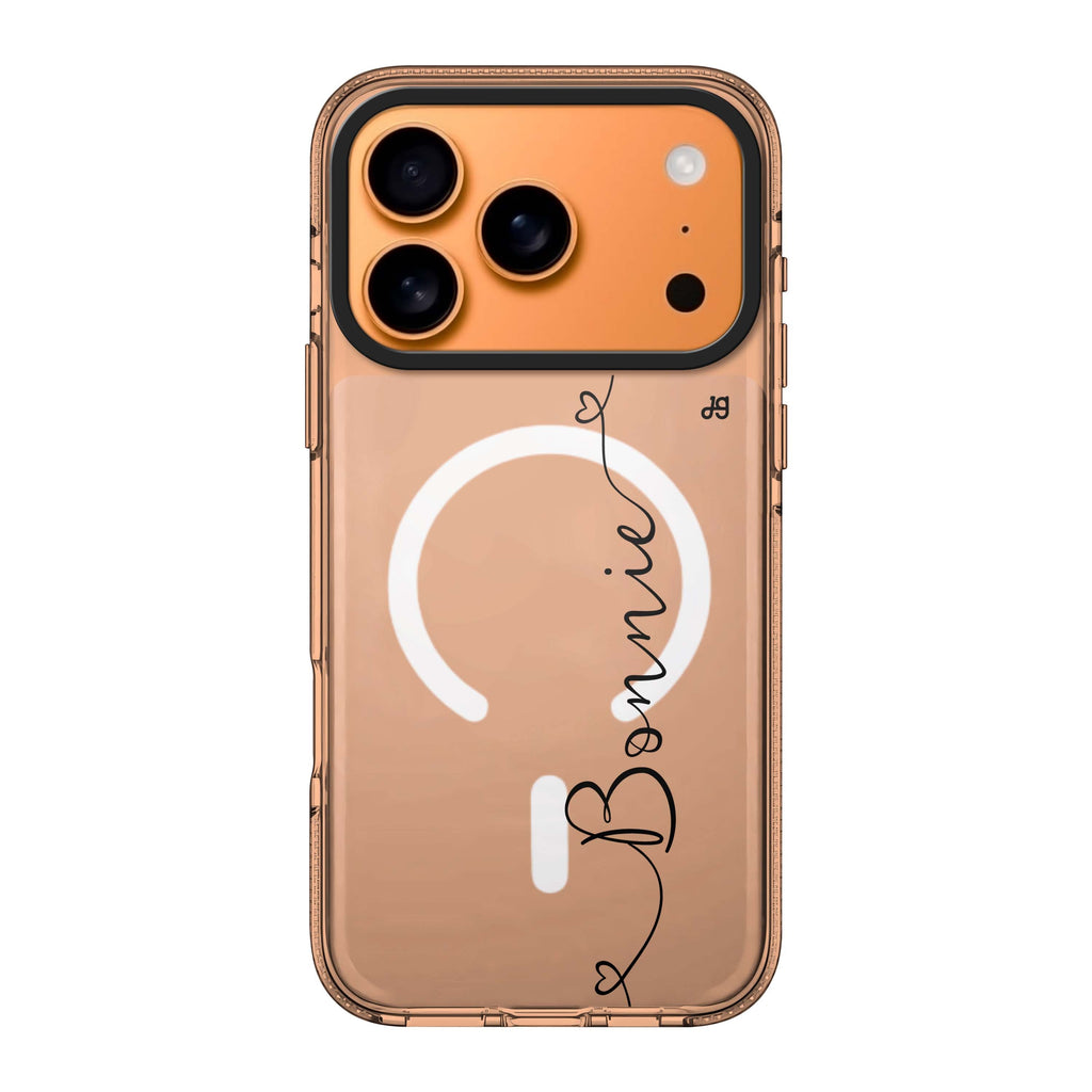 Loving Heart I personalized name heart romantic Valentine iPhone 17 Pro Max ultra clear case