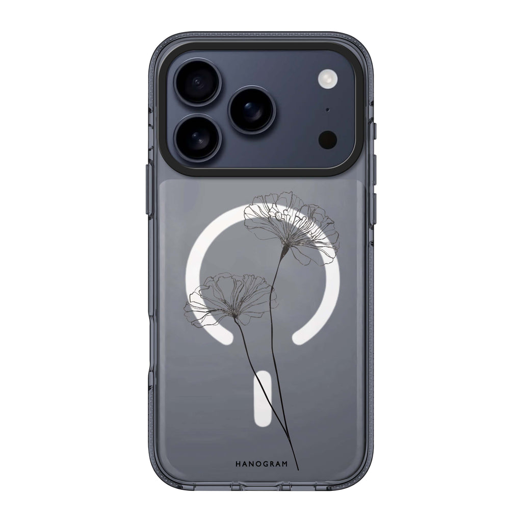 Sketch Flowers flower floral doodle iPhone 17 Pro Max ultra clear case